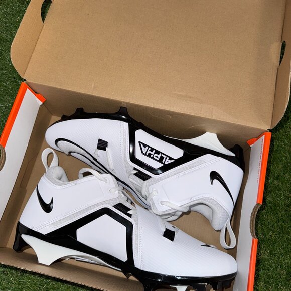 Nike Alpha Menace Pro 3 Low PE Football Cleats FB6834-100 White Mens NEW main image 4